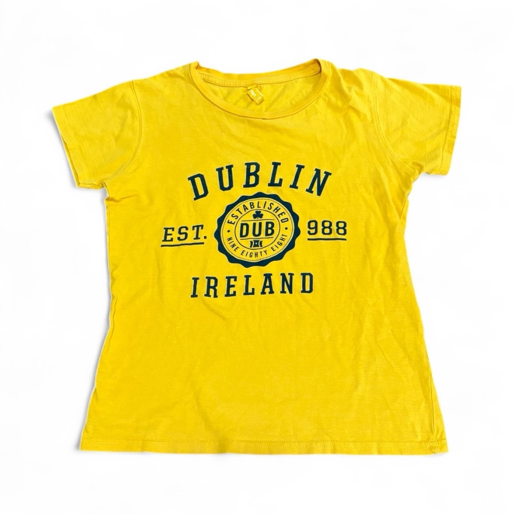 Yellow Dublin Womens Graphic T-Shirt